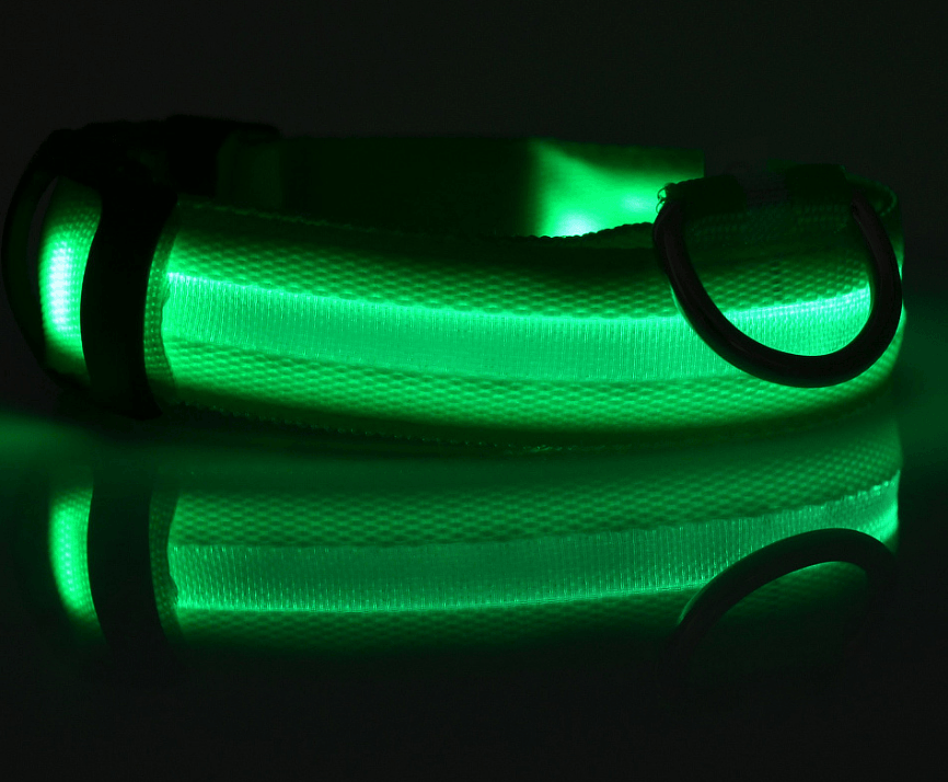 Luminous Glow-In-The-Dark Led Pet Collar: The Ultimate Night Safety Accessory For Dogs And Cats