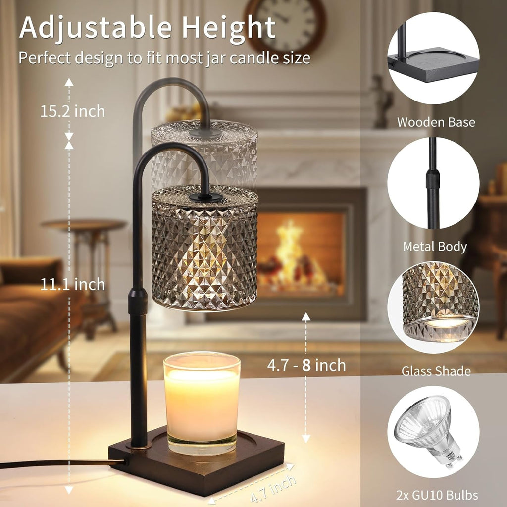 Candle Warmer Lamp With Timer Dimmer Height Adjustable